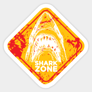 Shark Zone Sticker